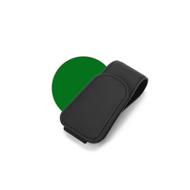Leather Sunglass Holder for Cars, Sun Visor Storage, Glasses Clip, Multifunctional Card Holder, No Obstruction for Driving, Easy Installation, Black