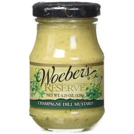 Woebers Reserve Champagne Dill Mustard, 4.25 Ounce