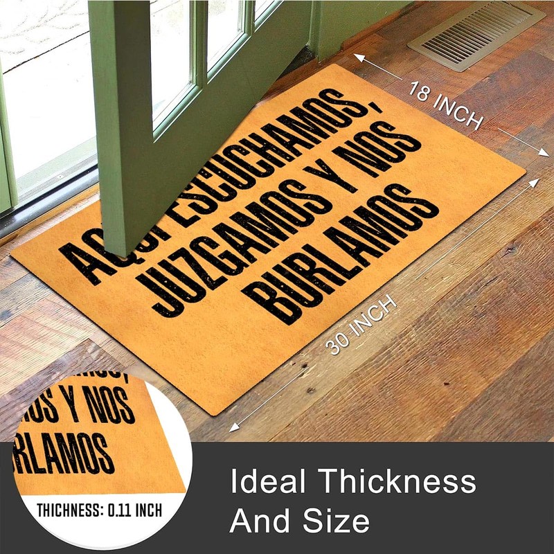 Funny Welcome Doormat with Rubber Back 18"(W) x 30"(L)Things to
