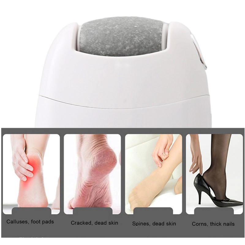 Electric Foot Scrubber Adjustable 2 Gears USB Rechargeable Callus Remover