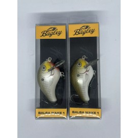 Bagley Balsa Wake 1 - Olive Shad - 5/16 oz - 2 1/4" Fishing Lure Lot of 2