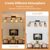 4 Light E26 Track Lighting Fixtures Ceiling Rattan Farmhouse Boho