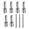 SALI 6 pcs Annular Cutter Diameter 1/2 Inch with Weldon