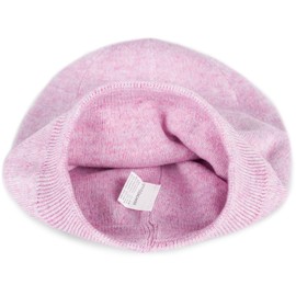 styleBREAKER Unisex Fine Knit Beanie Hat Plain with Ribbed Cuffs, Double Layer Winter Knitted Hat Warm 04024195, lilac