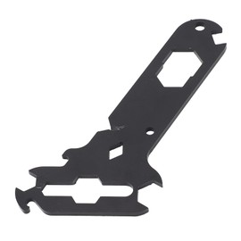 Black Multitool with 14 in 1 Separate Rigger Tools Steel Multifunctional Wing Nut Wire Strippers Bottle Opener Stagehand Tool for RV Caravans Cars Ships