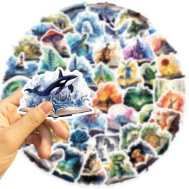 50PCS Stickers for Grimoire,Grimoire Stickers,Teens Boys and Girls Sticker Pack Vinyl Skateboard Guitar Door Laptop Luggage Car Bike Water Bottle Birthday Party Supplies Stickers