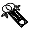 BESPMOSP 2PCs Funny Couple Matching Keyring Valentine Day Gifts for