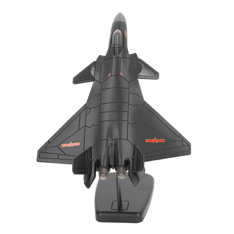 Metal Plane Model Crafted with Stand Accessories Decorative Alloy Metal