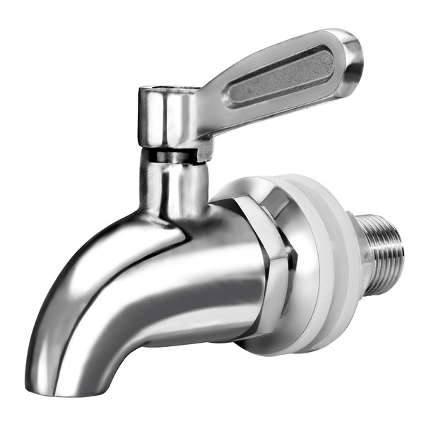 DOZYANT Updated More Durable Beverage Dispenser Replacement Spigot,Stainless Steel Polished Finished, Water Dispenser Replacement Faucet, fits Berkey and Other Gravity Filter Systems as Well