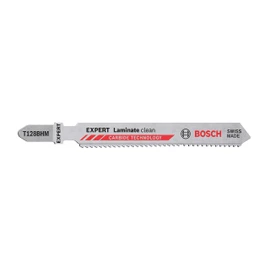 Bosch Professional 3x Expert ‘Laminate Clean’ T 128 BHM Jigsaw Blade (for Solid Laminate Vinyl, PVC, HPL High pressure laminate, Length 92 mm, Accessories Jigsaw)
