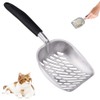 katmerio Cat Scoop, Non-Stick Cat Litter Scoop, Robust Aluminium Sieve