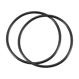 QUARKZMAN Nitrile Rubber O-Ring Nitrile Rubber Sealing Ring 115 mm x 105 mm x 5 mm for Tap Plumbers Repair Seal Connection, Black Pack of 2