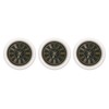 3 PCS Dollhouse Wall Clock 1:12 Dollhouse Miniature Round Wall