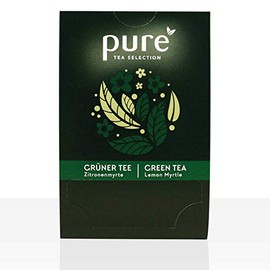 Pure Tea Selection Green Tea Lemon | Green Tea | 25 Tea Bags Woven Made of Corn Starch and Industrial Compostable | 25 x 2 g