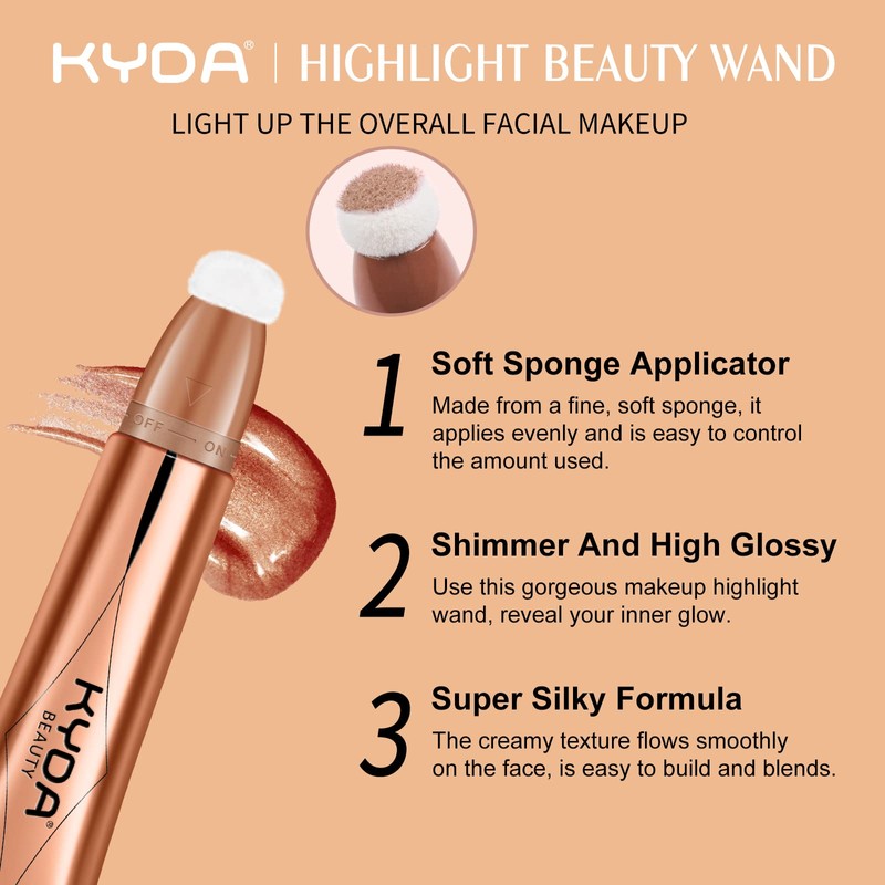 KYDA Highlighter Beauty Wall, Liquid Face Touch Illuminator with Pillow