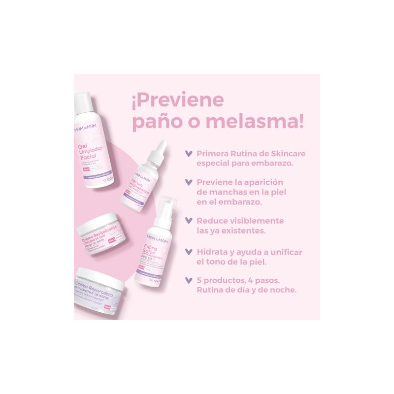 MOM to MOM Kit Rutina Facial Anti-manchas para el Embarazo