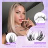Wispy Lash Clusters Natural Cluster Eyelash Extensions 10-14mm Thin Band