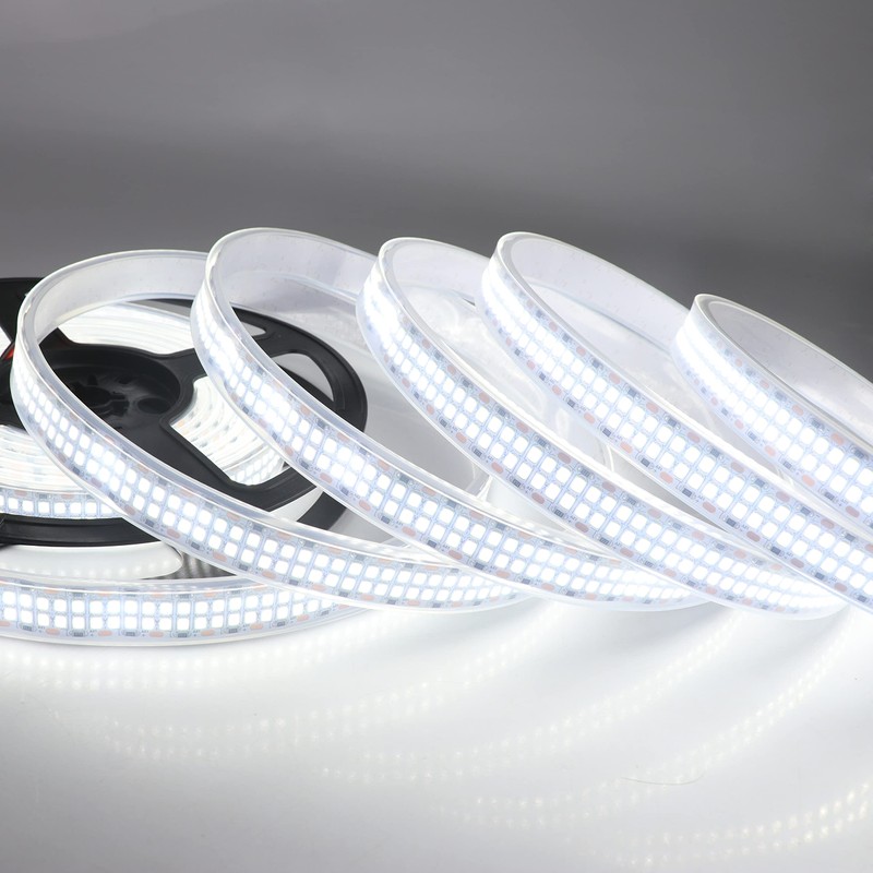 LEDENET LED Strip Lights Cold White 6500K 16.4ft Double Row