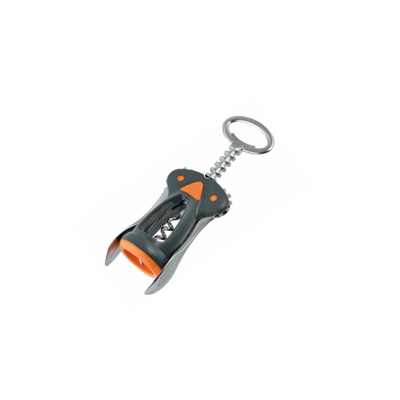 Fackelmann "Soft Corkscrew, Multi-Ply, Grey/Orange/Silver, 17 Cm