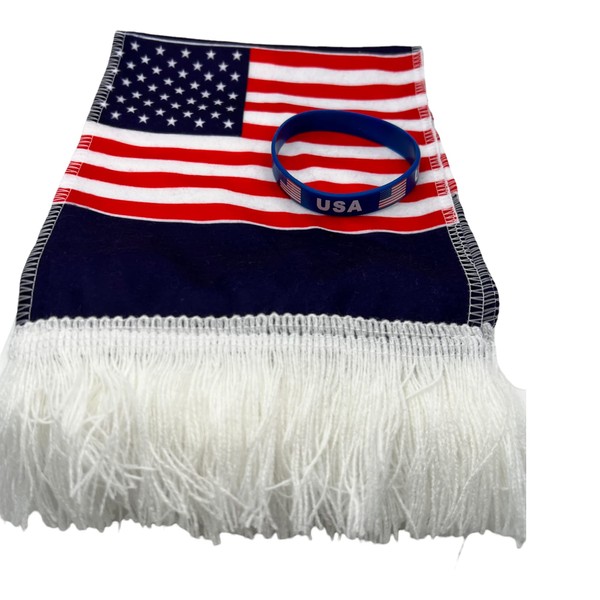 SIFRIMANIA Usa Fans 2 Piece Kit World Soccer Championship Scarf