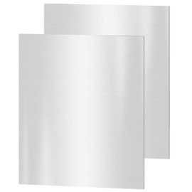 304 Stainless Steel Sheets, 2PACK 12" x 8" x 1/32" Inch Stainless Steel Plates 20 Gauge(0.8MM) Thickness Stainless Steel Shim Plates Metal Sheets for Kitchen DIY Craft Making