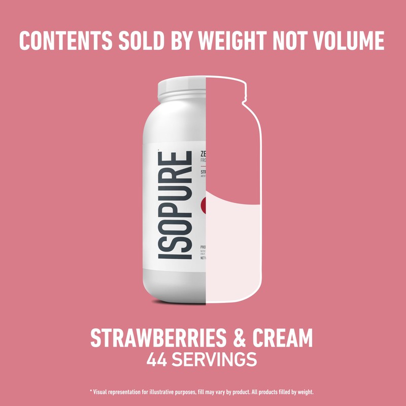 Isopure Zero Carb 100% Pure Whey Isolate Protein Powder, Gluten