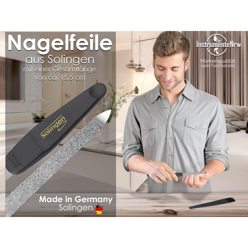 Solingen Nail File Manicure Sapphire Nail File Made in Germany