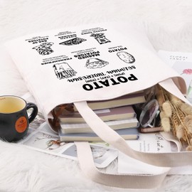 PYOUL Funny Potato Lover Gift Potato Tote Bag Who Loves Potatoes Handbag Potato Classification Gift Potato Merch (Potato Tote)