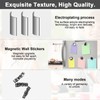YISHIDANY 24pcs Black Large Fridge Magnets Stones Science Kit, Irregular