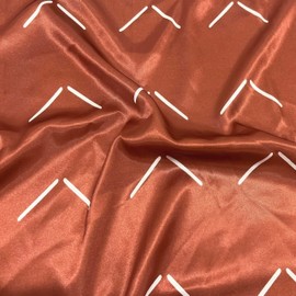 Sweet Jojo Designs Orange Rust Boho Arrow Boy Girl Gender Neutral Baby Satin Fitted Crib Sheet Infant Newborn Nursery Toddler Bed Room Standard Ivory Modern Bohemian Farmhouse Southwest Shabby Chic