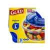 Glad GladWare Big Bowl Food Storage Containers with Lids, Large