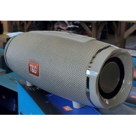 T&G Bluetooth Speaker Water Resistant Portable 360 Stereo Loud FM AUX TF USB- Gray