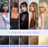 Flat Bangs Clip-In Bangs Real Hair Fringe Hair Extensions with
