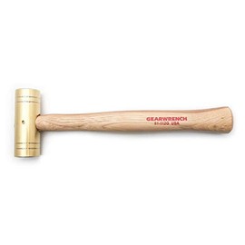 GEARWRENCH Brass Hammer with Hickory Handle, 2 lb. - 81-112G, Gold