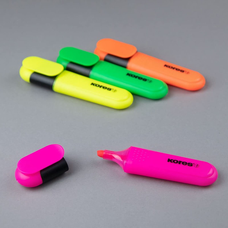 Kores - Highlighter Pens - Bright Liner Plus, Fluorescent, Water