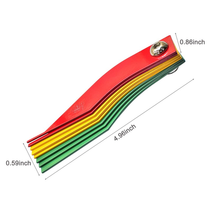 ITEQ Brake Lining Thickness Gauge 8 Piece SAE & Metric