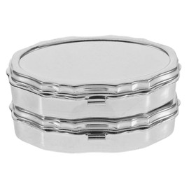Baluue 2pcs Box Case Reusable Medication Boxes Iron Pp Silver Reusable Case Case for Medication Travel