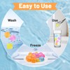 COIZYZZL Reusable Ice Cubes - Quick Freeze Clear Plastic Square