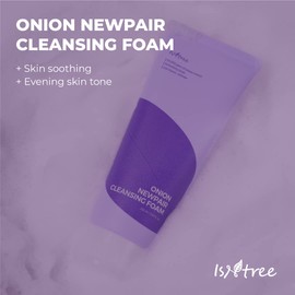 IsNtree Onion Newpair Cleansing Foam 150ml, 5.07 fl.oz | High-moisture cleansing foam to care spots left by dryness pores uneven skin texture