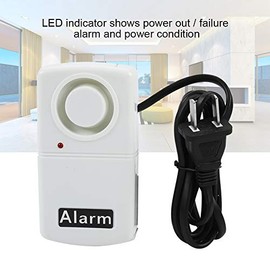 Power Outage Alarm, AC 220V LED Indicator Smart Power Failure Alarm, 120db Automatic Power Cut Failure Outage Alarm Warning Siren, CN Plug