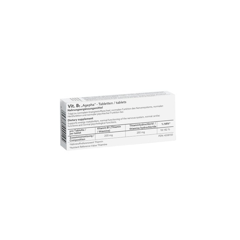 Vitamin B1 Tablets | High Dose Thiamine Tablets | EU
