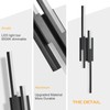 Benkut Modern LED Wall Sconce Black Remote Wall Light Fixtures