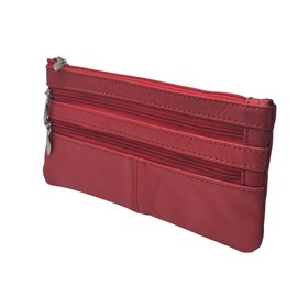 AKSHIDE® Soft Purses for Women's/Slim Ladies Purse/Ladies Wallet (Red)