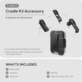 TUSITA TUSITA Cradle Kit Accessory Compatible with ZOLEO Satellite Communicator - GPS System Accessories