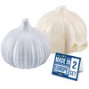 Crystalia Garlic Mincer and Keeper Box, Multifunctional Masher and Grinder,