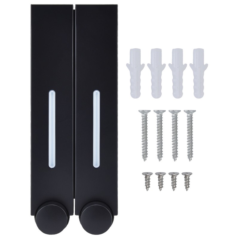 Manual Soap Pump Refillable Wall Mount Press Shampoo Soap Dispenser