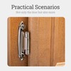 Greoil 50-Pack Cabinet Hinges, 1/2 Inch Overlay, Satin Nickel Semi-Concealed,