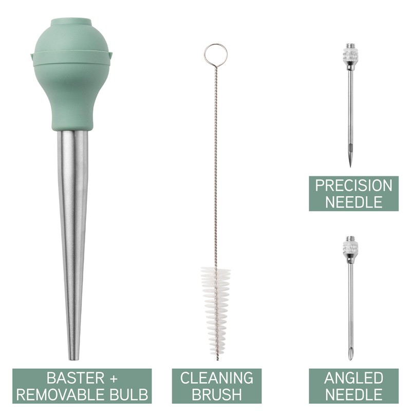 COOK WITH COLOR Turkey Baster with Cleaning Brush - Food