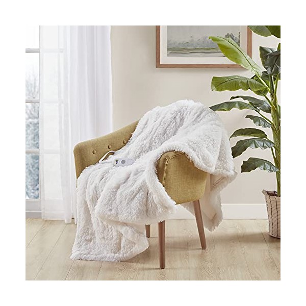 Serta Mila Shaggy Throw - Ultra Soft Long Faux Fur