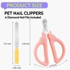KALAMANDA Pet Cat Nail Clippers with Nail File, Stainless Steel